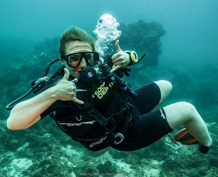 Scuba Diver Diving Koh Lanta Hidden Depths Diving